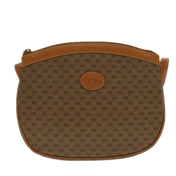 GUCCI Micro GG Canvas Shoulder Bag Beige Gold - Picture 2 of 16
